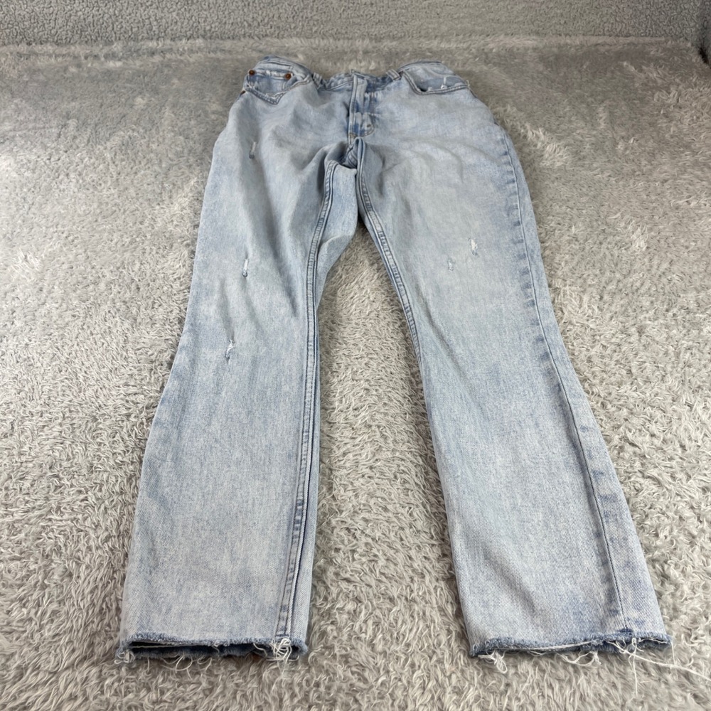 Abercrombie & Fitch The Skinny High Rise Curve Love Light Wash Denim Jeans